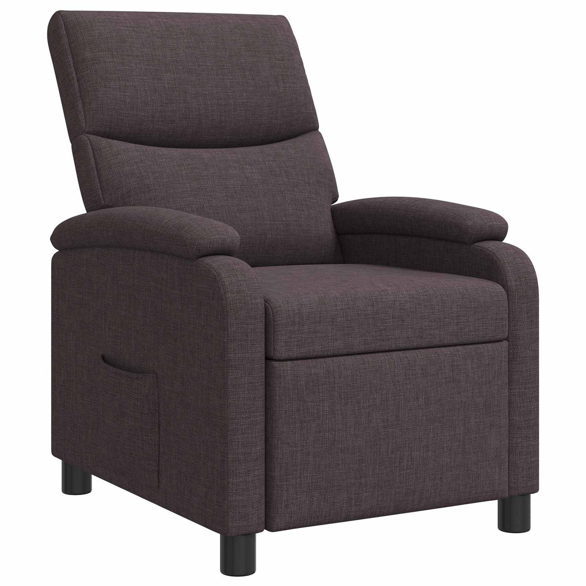 Relaxfauteuil Donkerbruin Stof