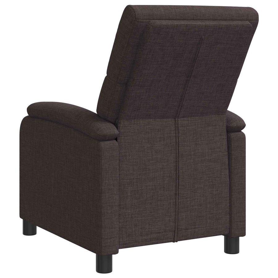 Relaxfauteuil Donkerbruin Stof