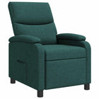 Relaxfauteuil donkergroen stof 66x95x100 cm