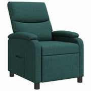Relaxfauteuil donkergroen stof 66x95x100 cm