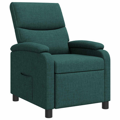 Relaxfauteuil Donkergroen Stof