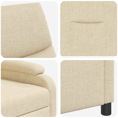 Relaxfauteuil Crèmekleurig Stof