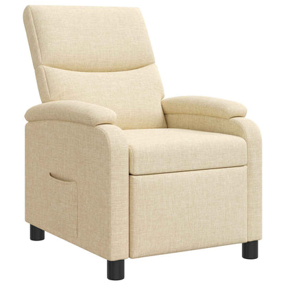 Relaxfauteuil Crèmekleurig Stof