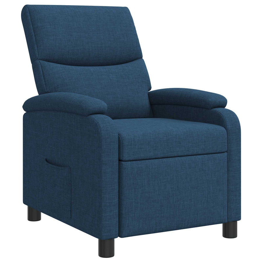 Relaxfauteuil Blauw Stof
