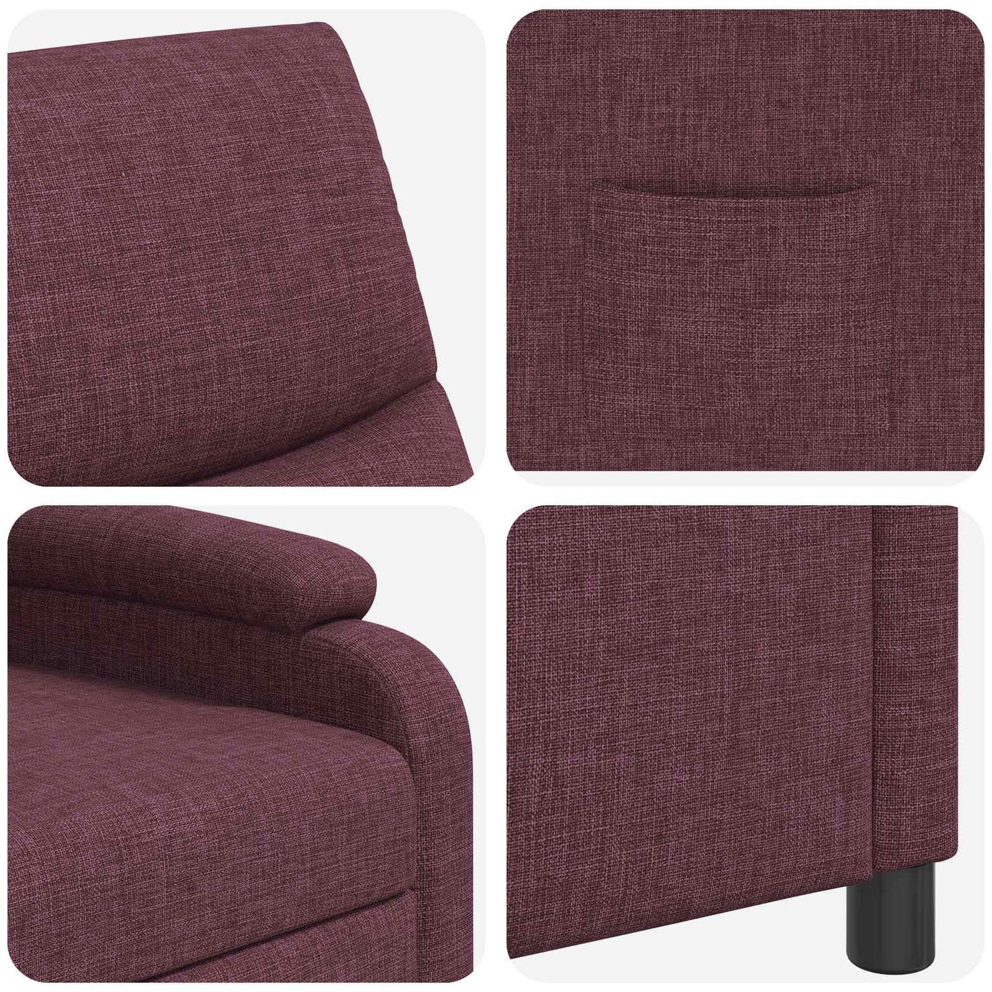 Relaxfauteuil Paars Stof