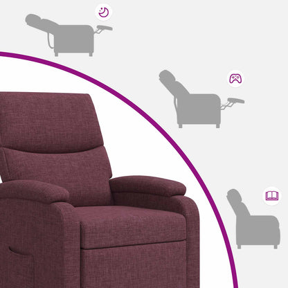 Relaxfauteuil Paars Stof