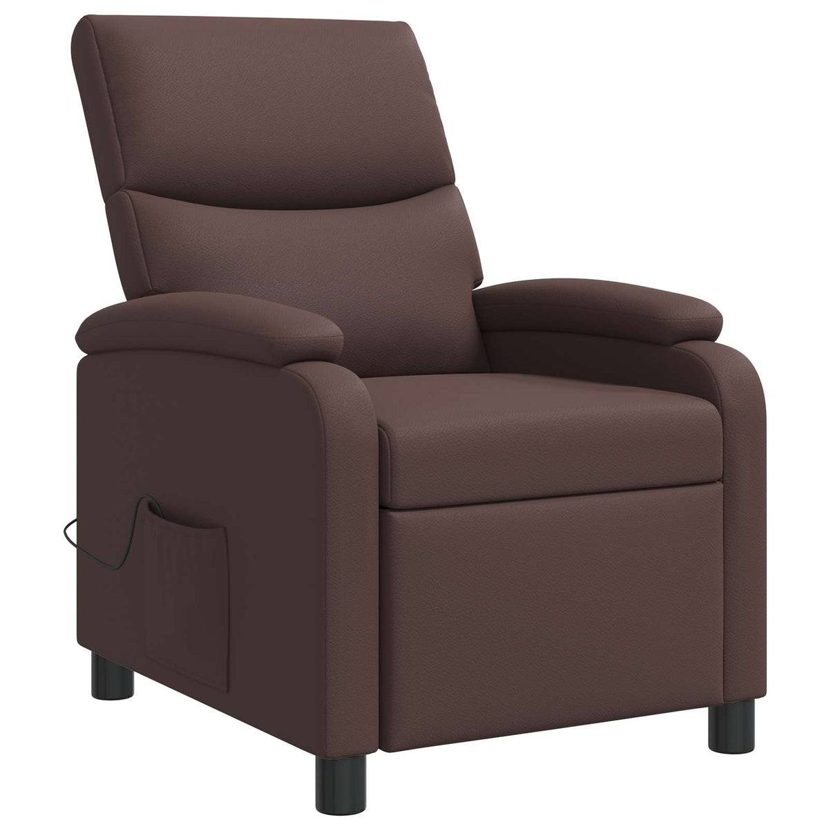 Massage Recliner Bruin Kunstleer