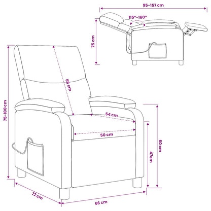 Massage Recliner Wijnrood Kunstleer