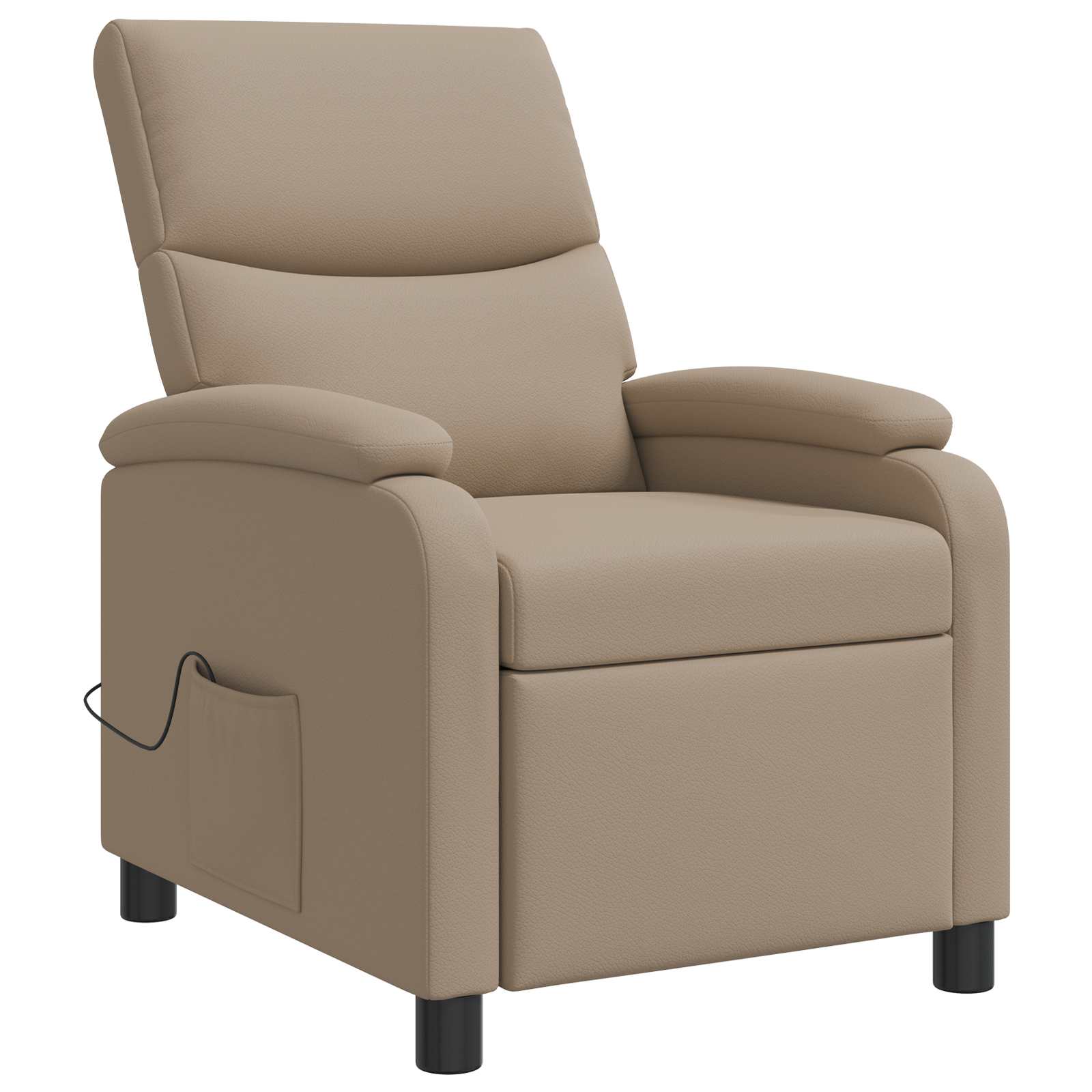 Massage Recliner Cappuccino Kunstleer