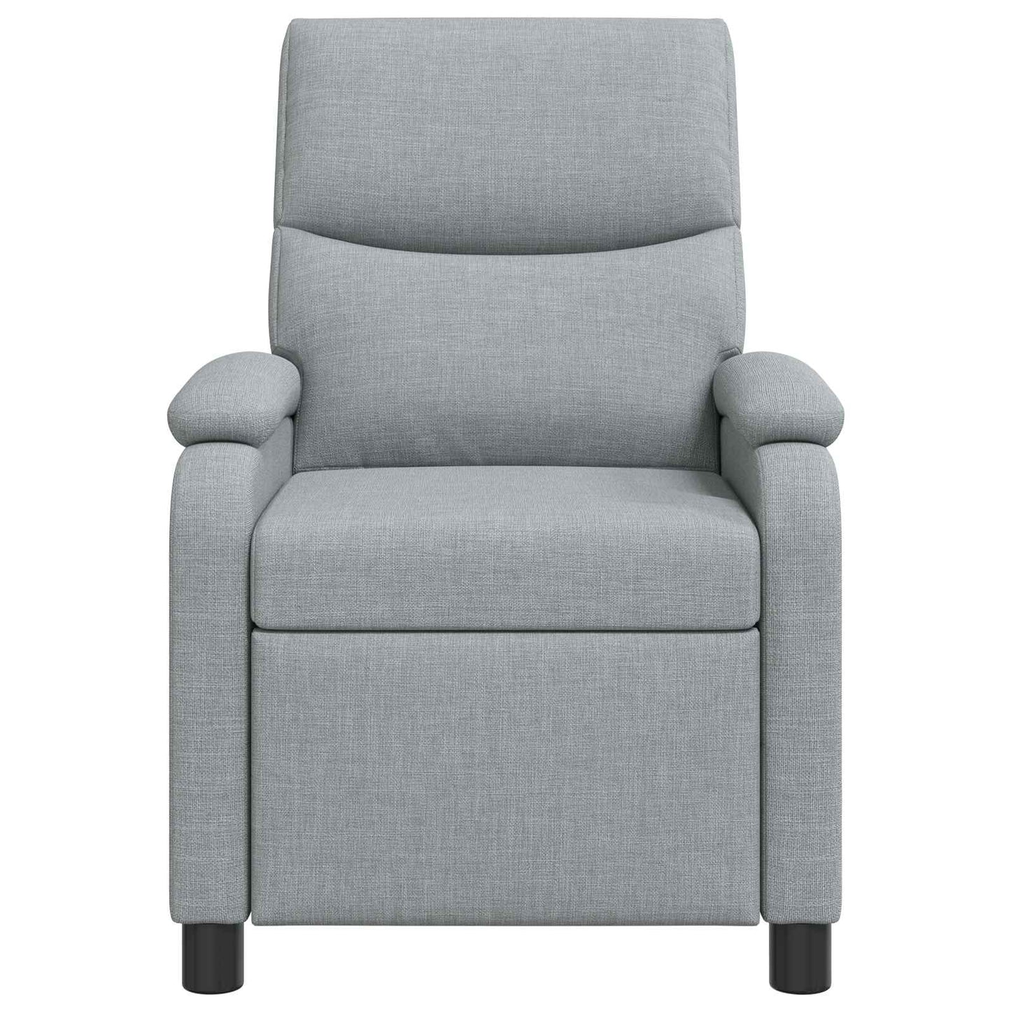 Massage Recliner Lichtgrijs Stof