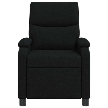 Massage Recliner Zwart Stof