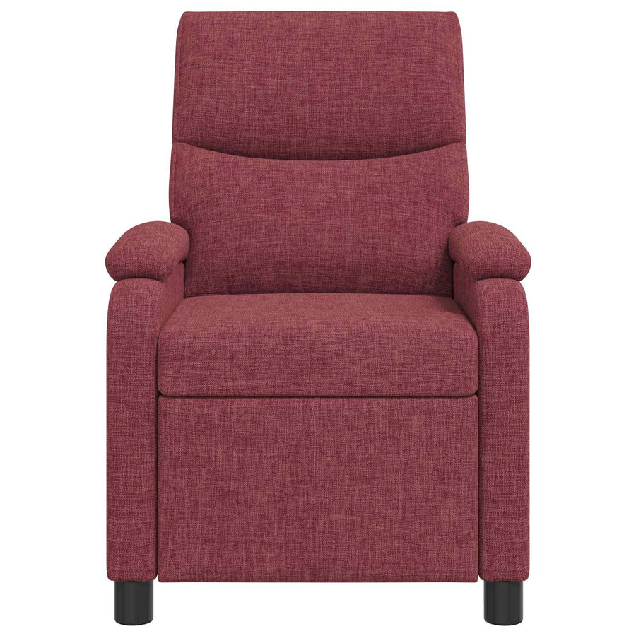 Massage Recliner Wijnrood Stof