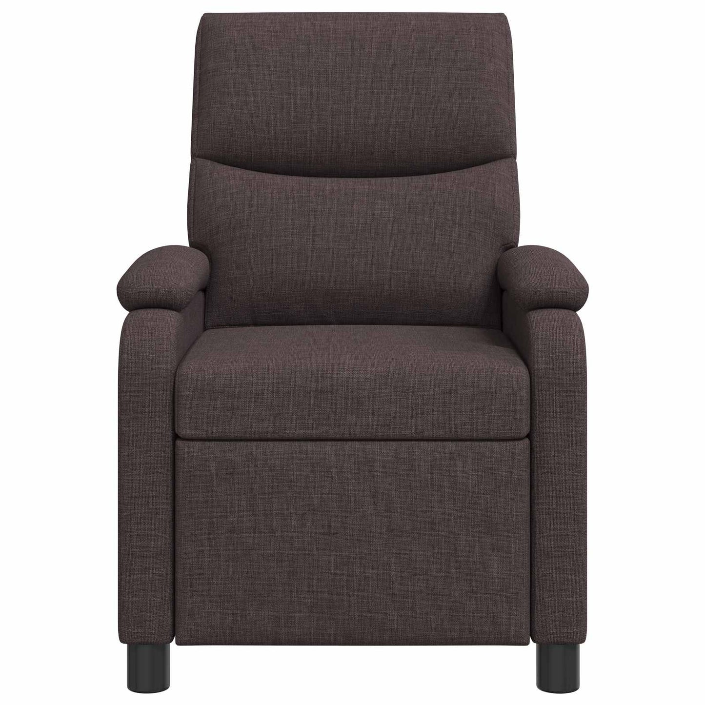 Massage Recliner Donkerbruin Stof