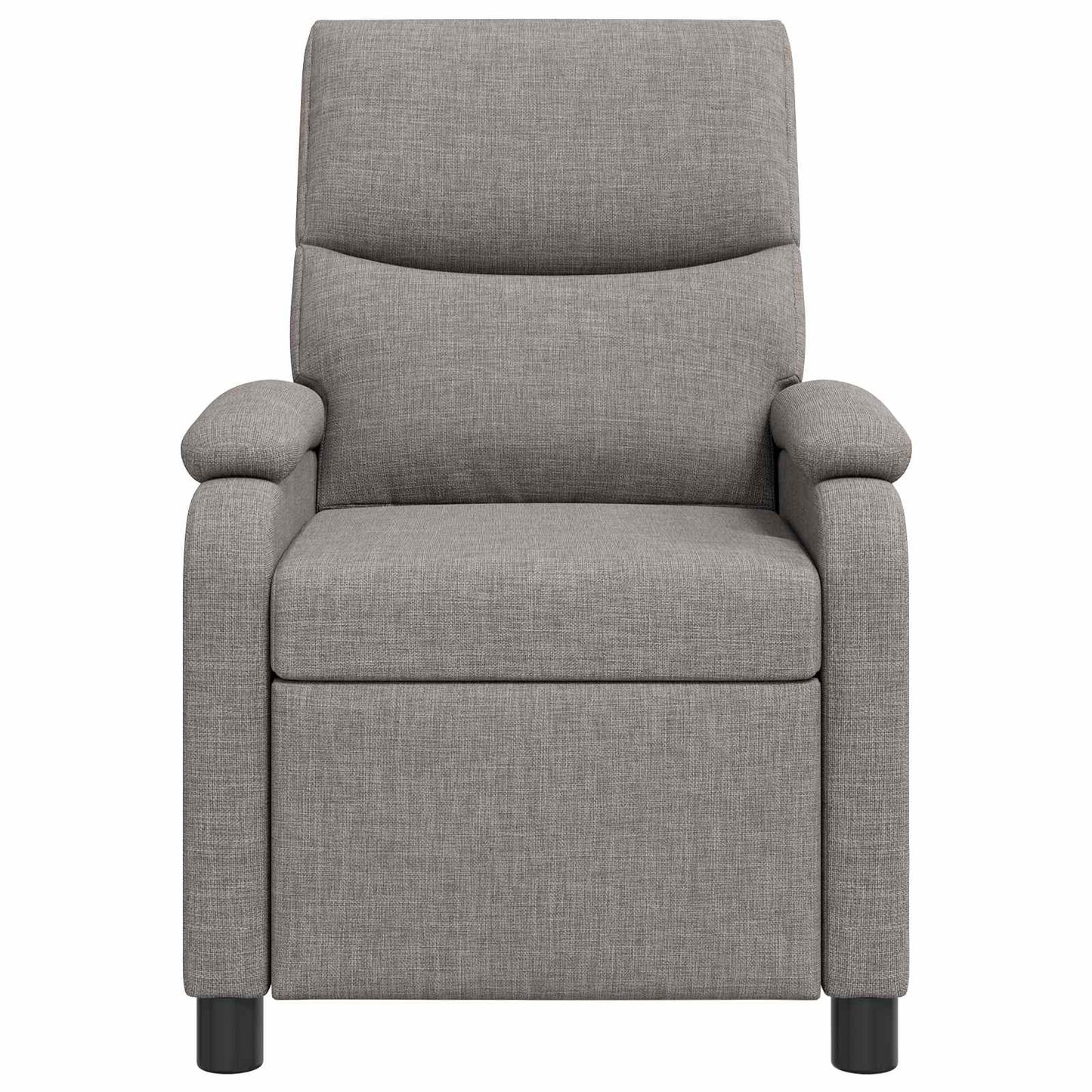 Massage Recliner Taupe Stof