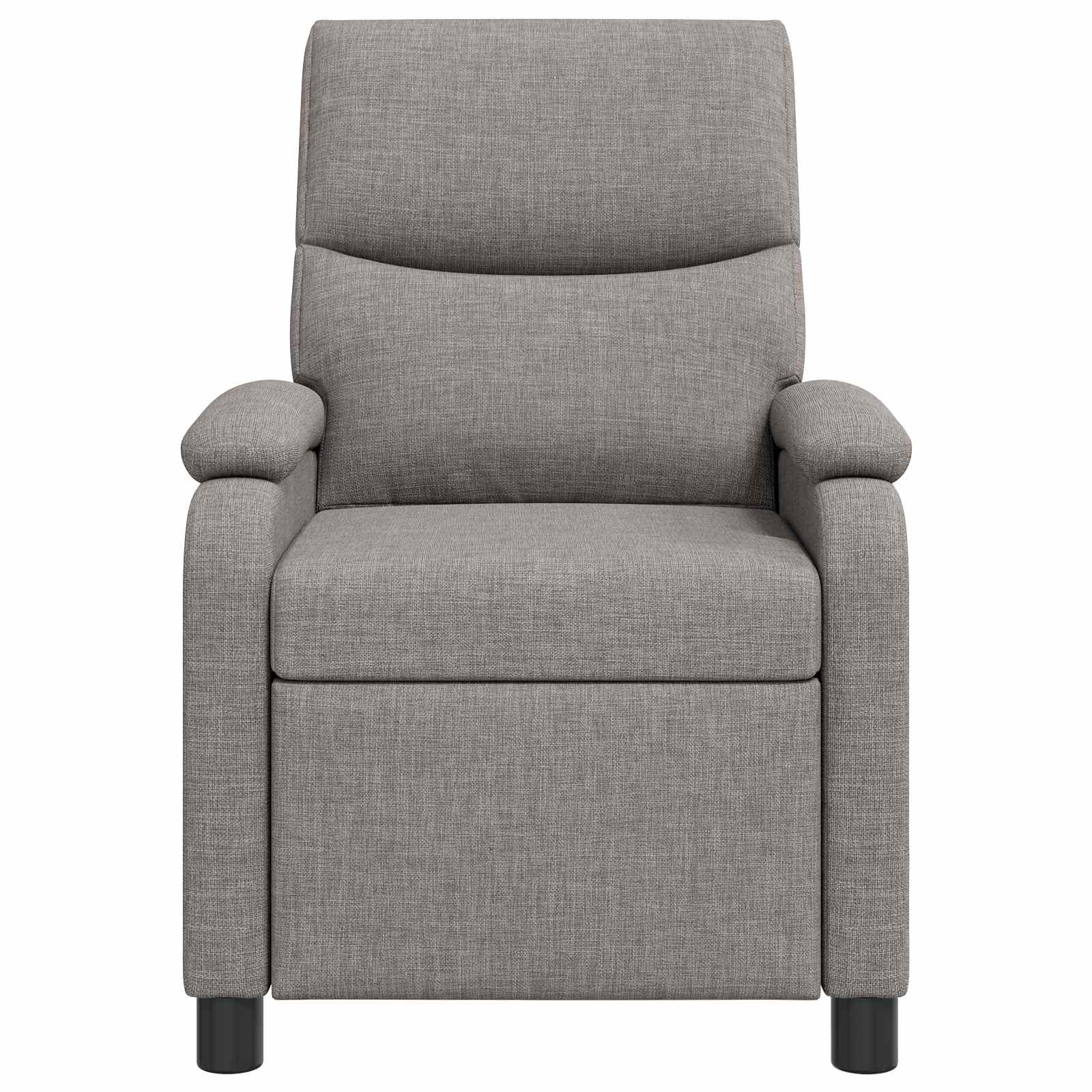 Massage Recliner Taupe Stof