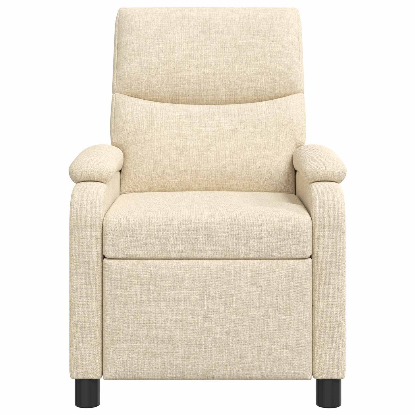 Massage Recliner Crèmekleurig Stof