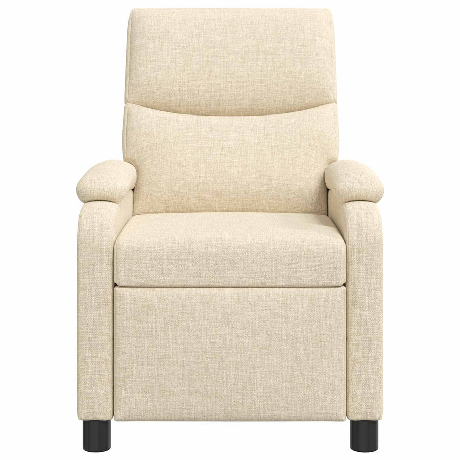 Massage Recliner Crèmekleurig Stof