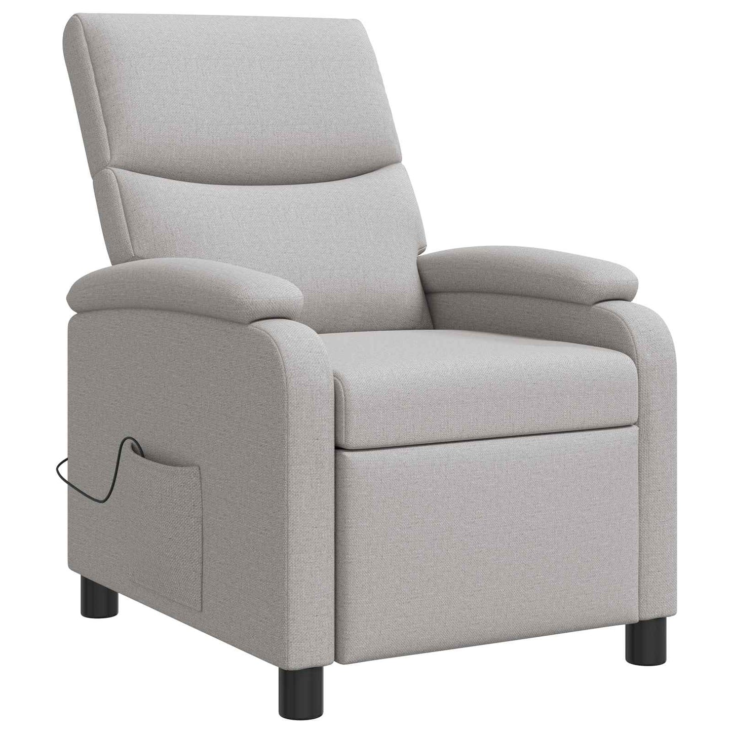 Massage Recliner Wolkengrijs Stof Wolkengrijze stof