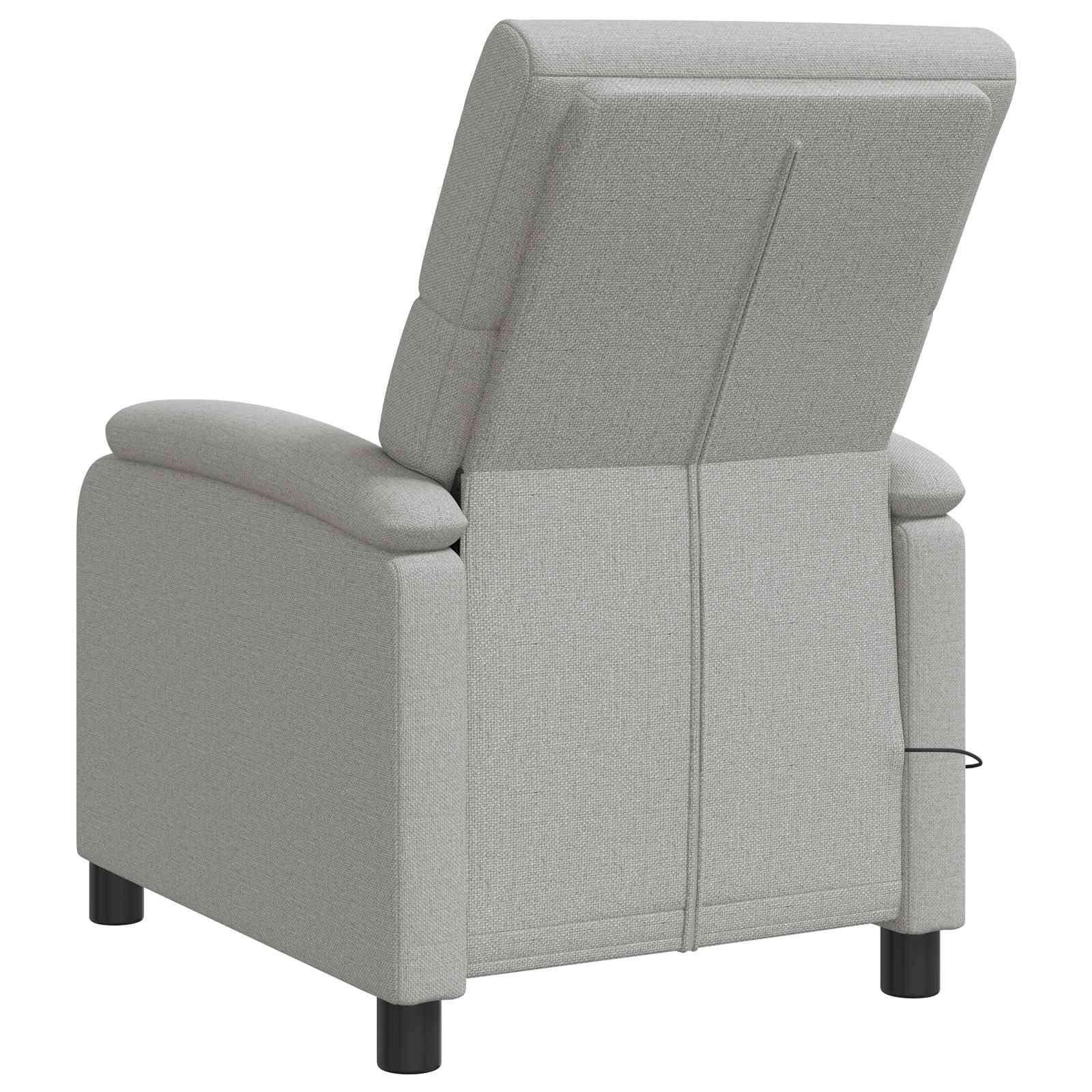 Massage Recliner Wolkengrijs Stof Wolkengrijze stof