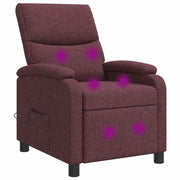 Massagefauteuil paars stof 66x95x100 cm