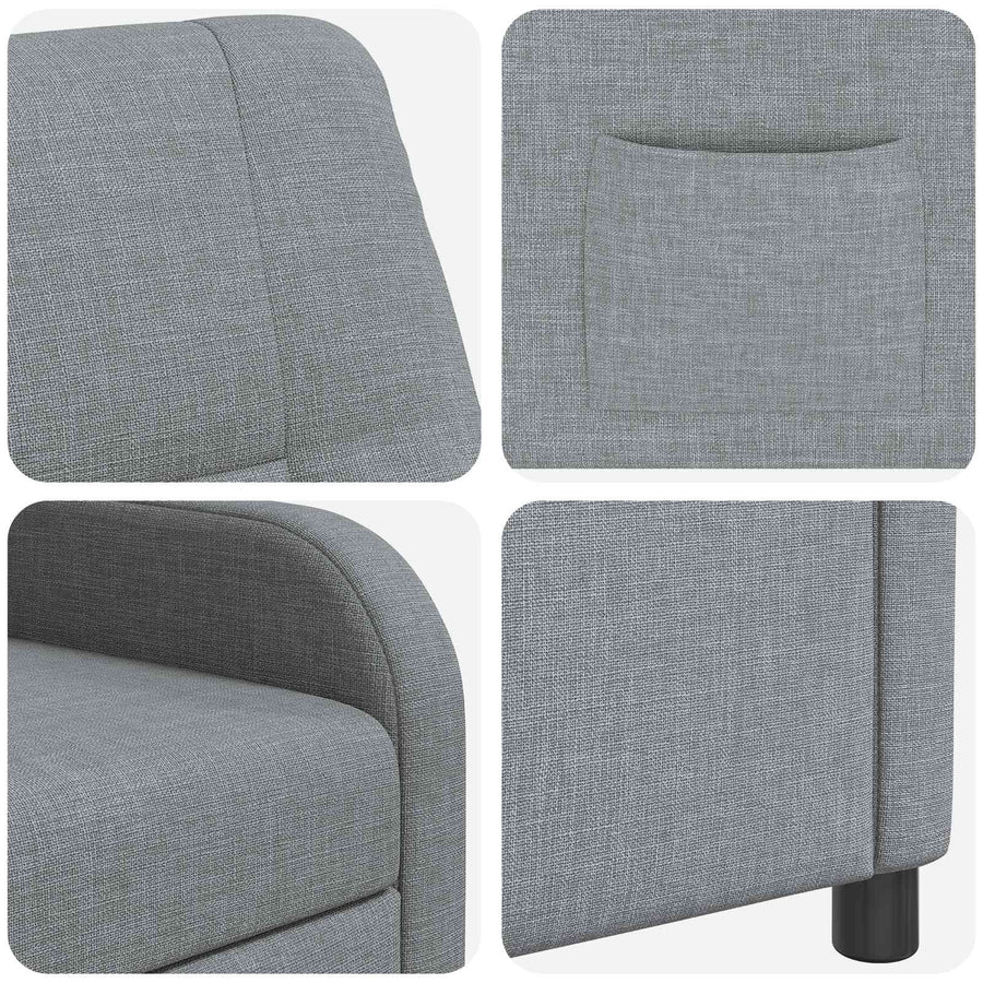 Relaxfauteuil Lichtgrijs Stof