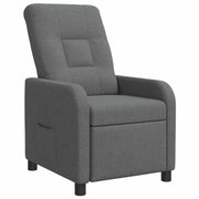 Relaxfauteuil donkergrijs stof 66x95x100 cm