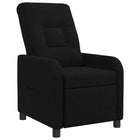 Relaxfauteuil zwart stof 66x95x100 cm