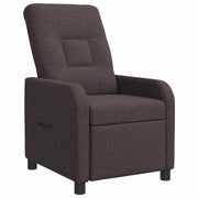 Relaxfauteuil donkerbruin stof 66x95x100 cm