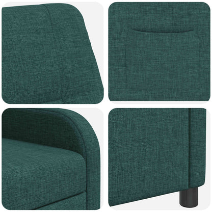 Relaxfauteuil Donkergroen Stof