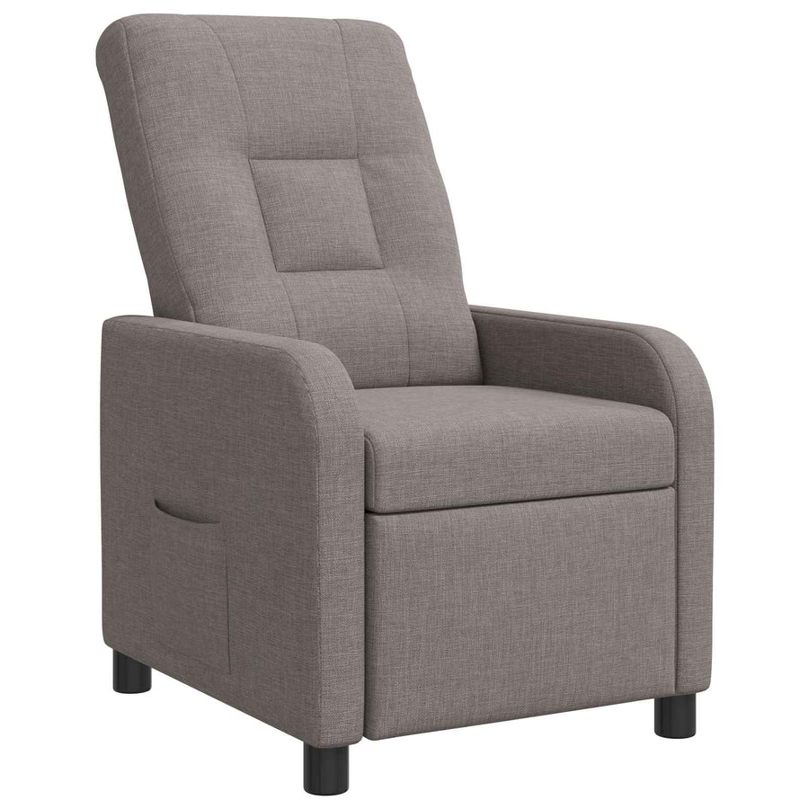 Relaxfauteuil Taupe Stof
