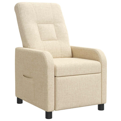 Relaxfauteuil Crèmekleurig Stof