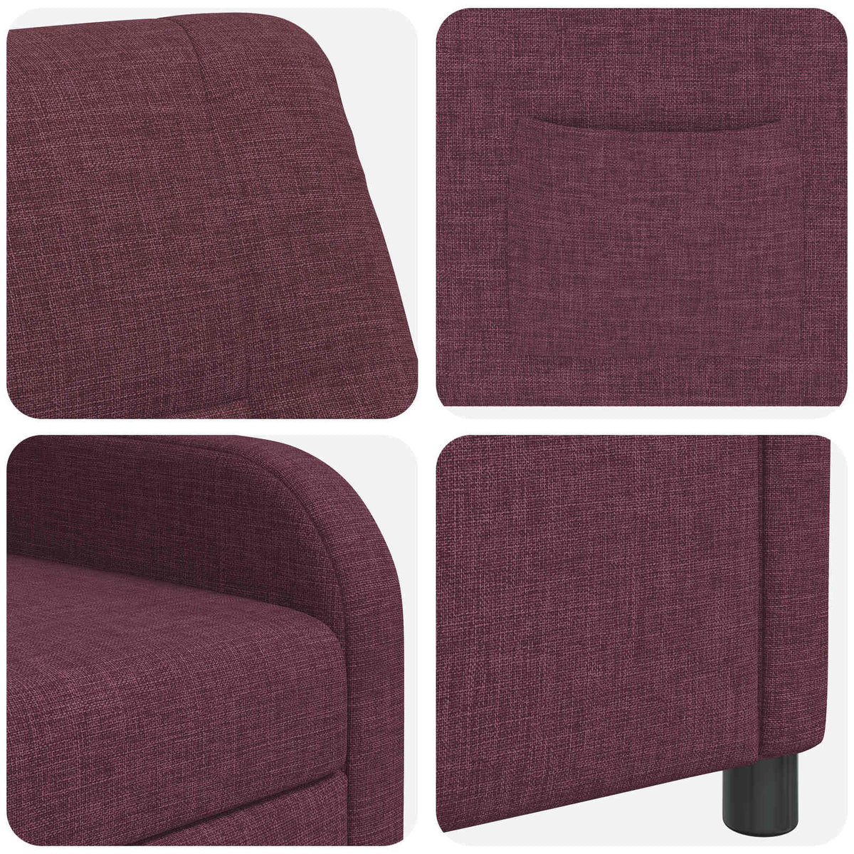 Relaxfauteuil Paars Stof