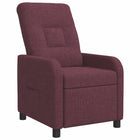 Relaxfauteuil paars stof 110 kg