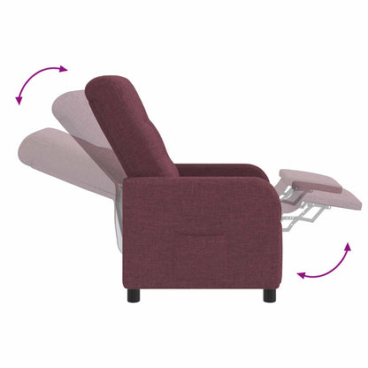 Relaxfauteuil Paars Stof