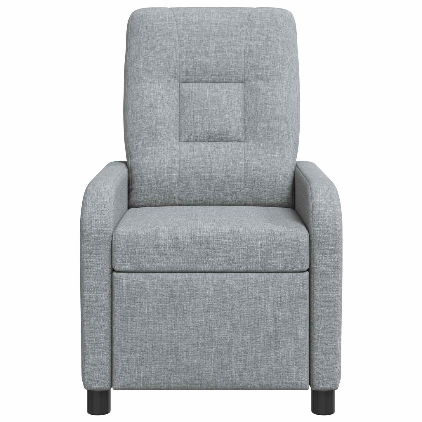 Massage Recliner Lichtgrijs Stof