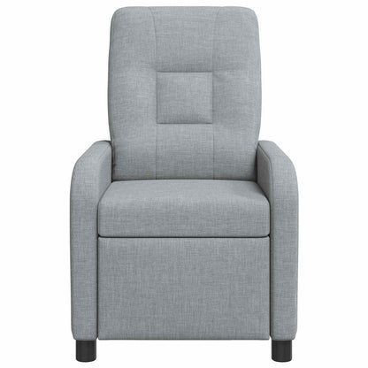 Massage Recliner Lichtgrijs Stof