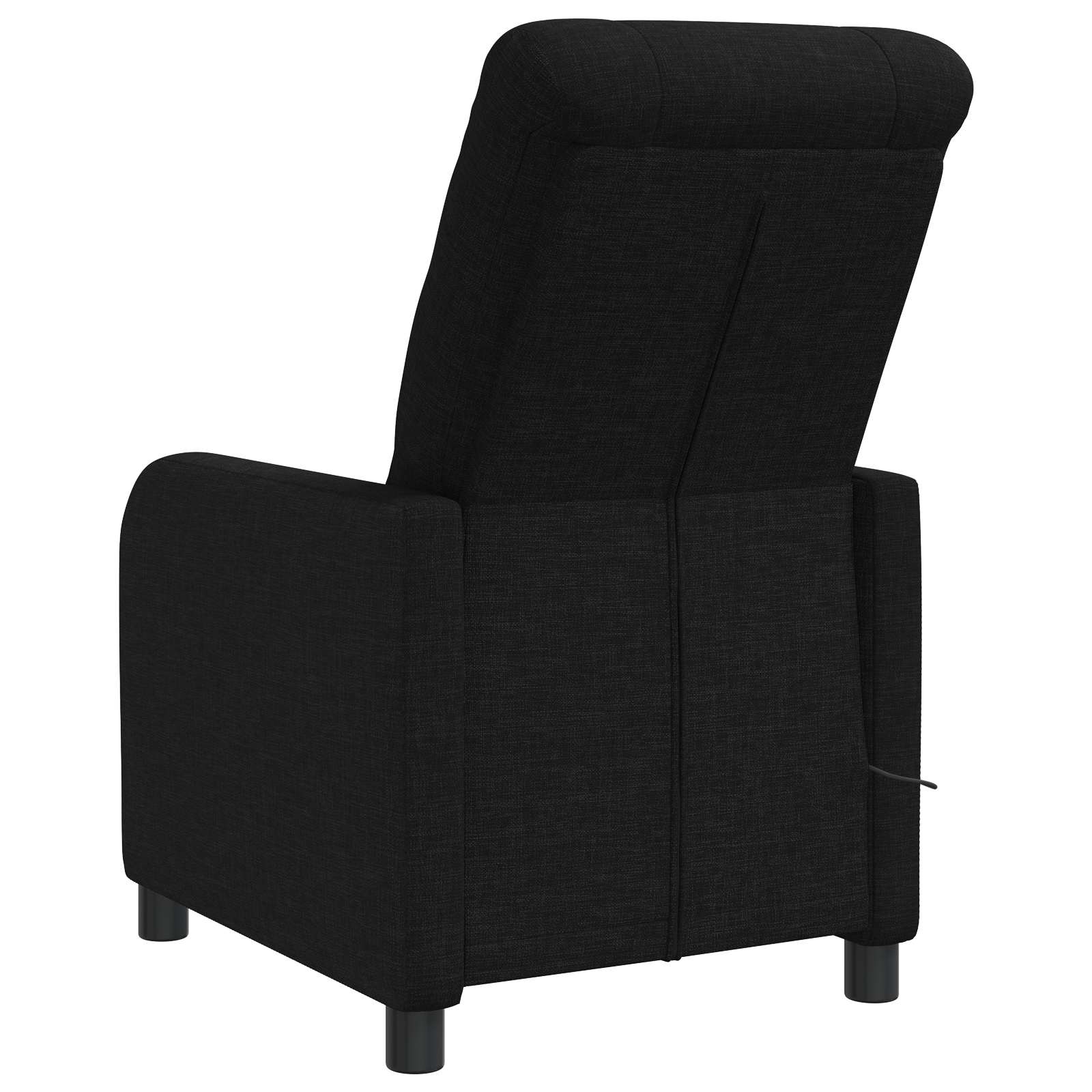 Massage Recliner Zwart Stof