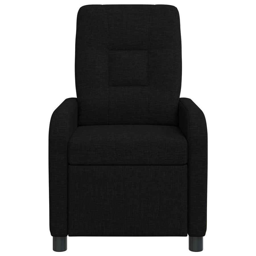 Massage Recliner Zwart Stof