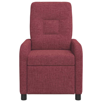 Massage Recliner Wijnrood Stof