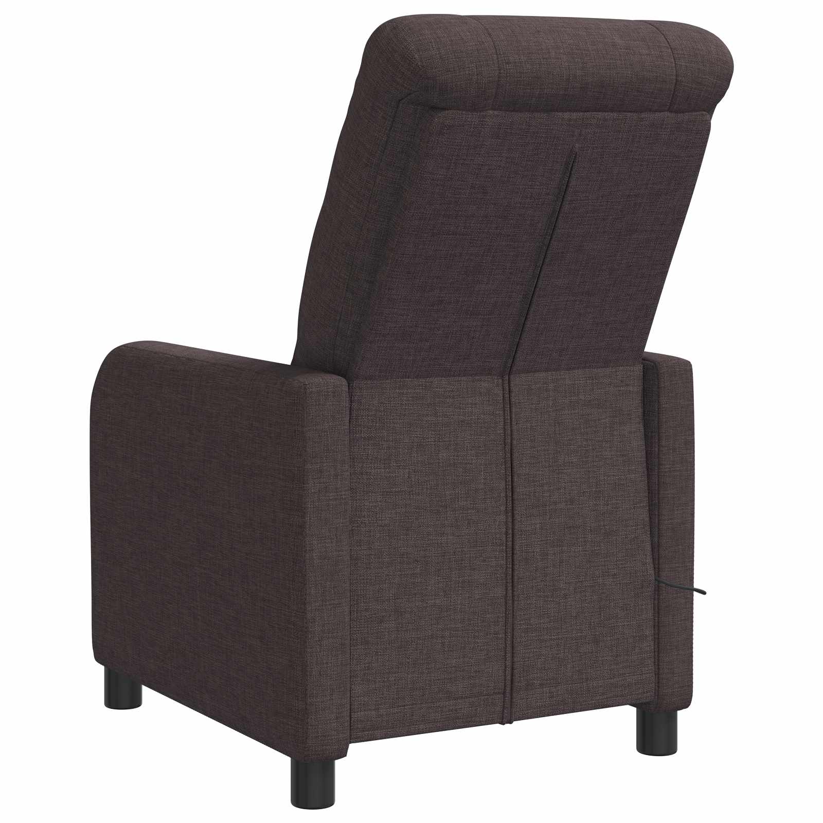Massage Recliner Donkerbruin Stof