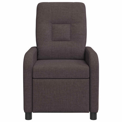 Massage Recliner Donkerbruin Stof
