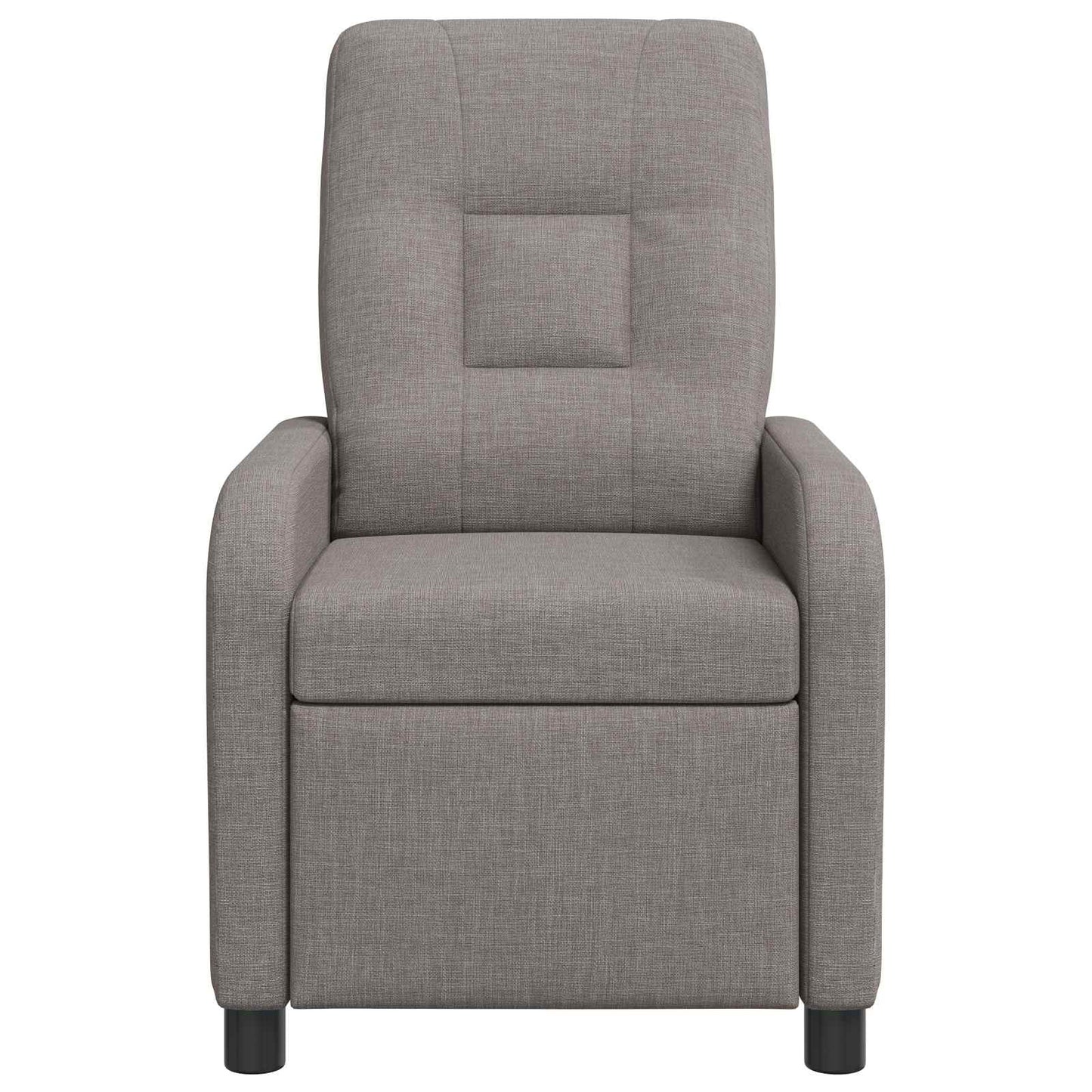 Massage Recliner Taupe Stof