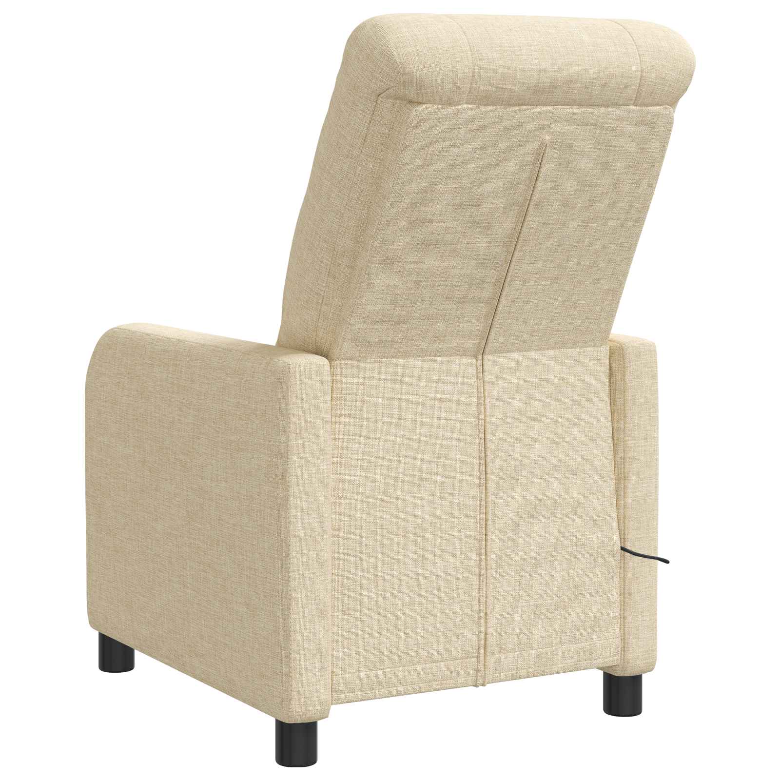 Massage Recliner Crèmekleurig Stof