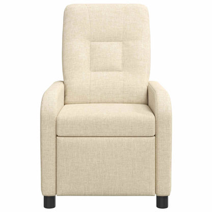 Massage Recliner Crèmekleurig Stof