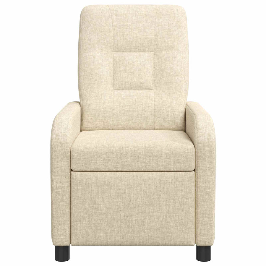 Massage Recliner Crèmekleurig Stof