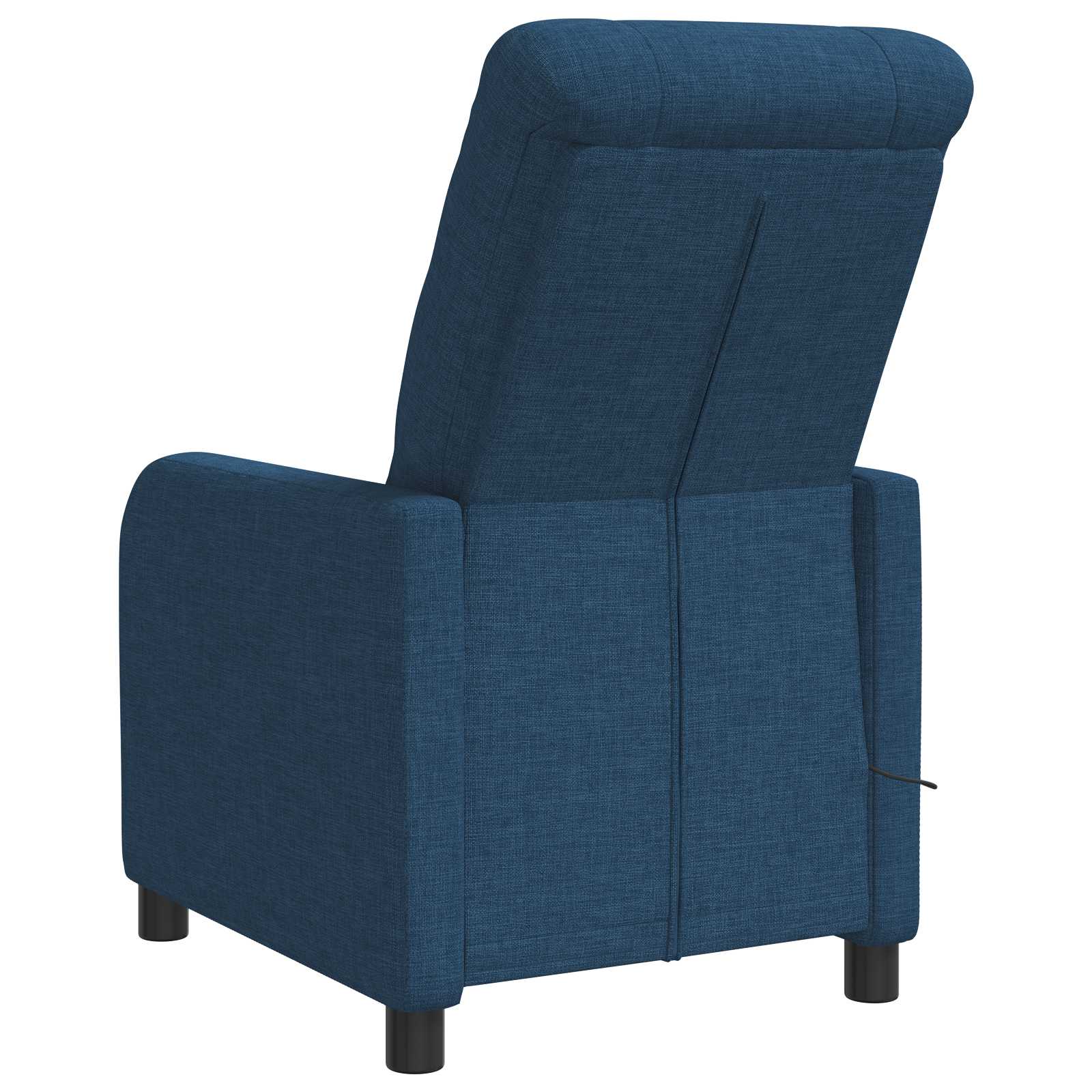 Massage Recliner Blauw Stof