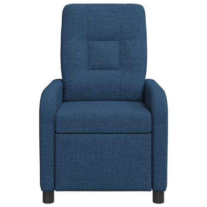 Massage Recliner Blauw Stof
