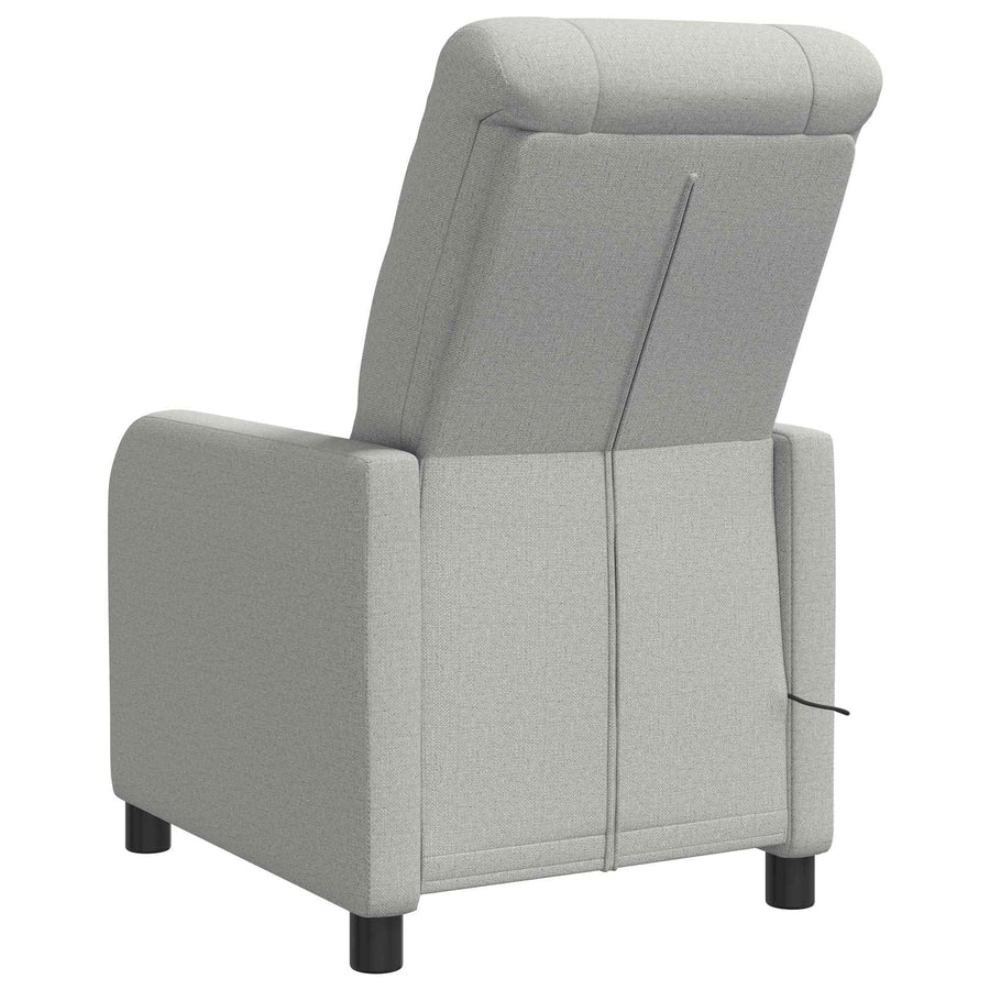 Massage Recliner Wolkengrijs Stof Wolkengrijze stof
