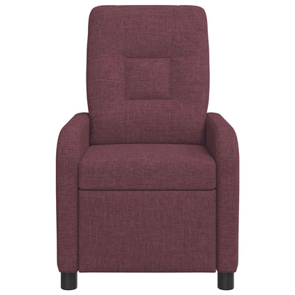 Massage Recliner Paars Stof