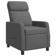 Relaxfauteuil donkergrijs stof 66x95x100 cm